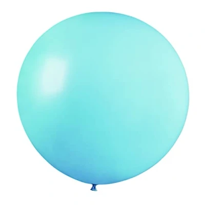 Afbeelding van Ciao 10 maxi ballonnen van natuurlijke latex, premium kwaliteit G40 (Ø 100 cm/40 inch), pastelblauw
