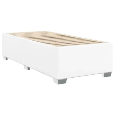 Afbeelding van vidaXL Bedframe kunstleer wit 90x190 cm