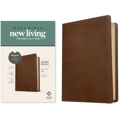 Afbeelding van NLT Personal Size Giant Print Bible, Filament Edition, Brown