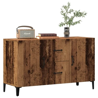 Afbeelding van Dressoir 100x36x60 cm bewerkt hout oud houtkleurig
