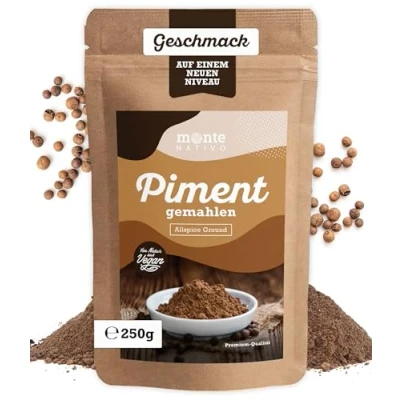 Afbeelding van Monte Nativo gemalen piment (250 g) fijngemalen chili voor koken en bakken in poeder chilizaden Allspice
