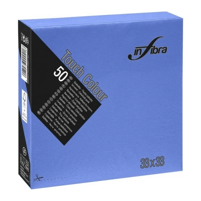 Afbeelding van Infibra Servet D blauw 24x50x
