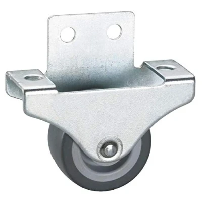 Afbeelding van Parketwielen, 4 stuks, 38 x 18 mm, grijs TPE wiel