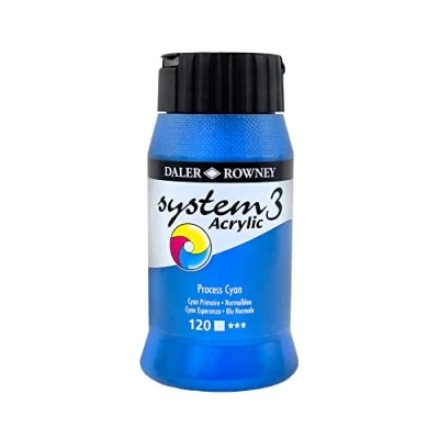 Afbeelding van Acrylverf process cyaan 500 ml Daler Rowney