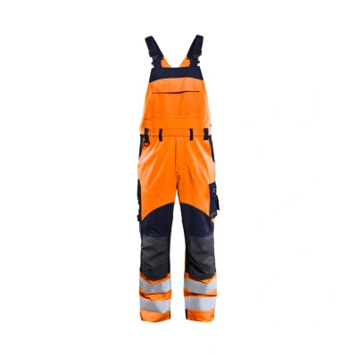 Afbeelding van Blaklader Multinorm inherent bretelbroek 2889 1513 High Vis Oranje/Marineblauw
