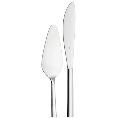 Image de WMF 1291516040 Set de 2 Ensembles pour gâteau, Acier Inoxydable, Argent, , 29.8 x 6 3 cm