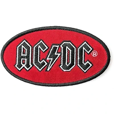 Afbeelding van AC/DC Oval Logo Patch Rood