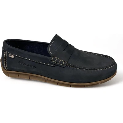 Afbeelding van pius gabor 1060.11.01 Nubuck Navy instappers loafers MT 45