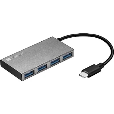 Afbeelding van Sandberg USB C to 4 xUSB 3.0 Pocket Hub