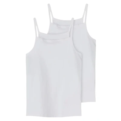 Afbeelding van Name it Nkfstrap 2 PACK Hemd voor kinderen, Maat: 134/140, White