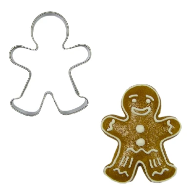 Afbeelding van BrandNewCake Uitsteker Gingerbread Man RVS 4cm