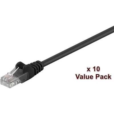 Afbeelding van Microconnect V UTP5005SVP netwerkkabel Zwart 0,5 m Cat5e U/UTP (UTP)