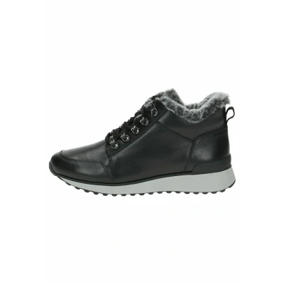 Afbeelding van Caprice Dames 9 26211 41 Enkellaarsjes met veters en warme voering voor dames, Nappa zwart