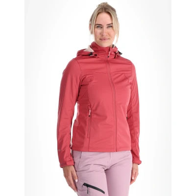 Afbeelding van Icepeak Boise Softshell Jas Dames Raspberry Rood Outdoor Jack