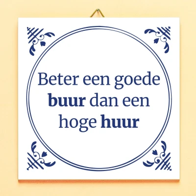 Afbeelding van Tegeltje Beter Een Goede Buur