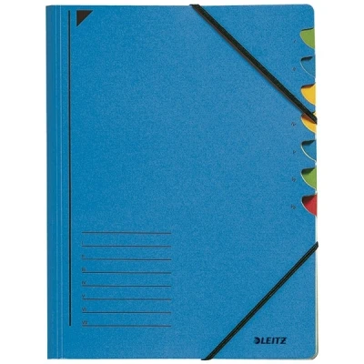 Image de Classeur trieur, a4, carton, 7 compartiments, bleu leitz 39070335