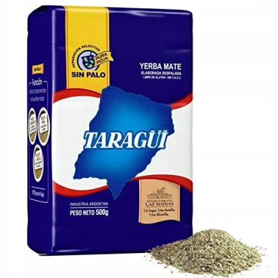 Afbeelding van 🌿Taragui Yerba Mate Sin Palo: 0,5 kg + cadeaumonster (40 g) energiedranken, rijk aan vitaminen en antioxidanten, met cafeïne. Versnelt de stofwisseling.