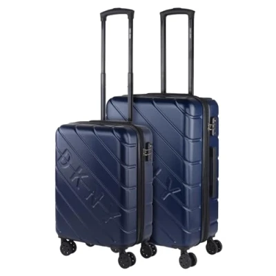 Afbeelding van DKNY Reiskoffer met 4 wielen Reiskofferset Lichtgewicht reiskofferset, Navy Blauw