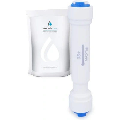 Afbeelding van smardy Waterstroombegrenzer 420 CC Flow Restrictor met waterslang 1/4 inch (6,35 mm) voor omgekeerde osmose, waterfilter, koelkast