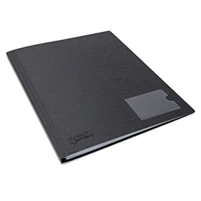 Afbeelding van Rapesco 1649 Germ Savvy antibacterieel, harde documentenbescherming, A4, polypropyleen, 24 hoesjes, zwart