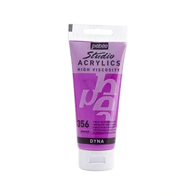 Afbeelding van Pebeo, Kleuren + verf voor doe het zelvers, Studio Acrylverf Fijne (Blauw Violet Iridescent, 100 ml)