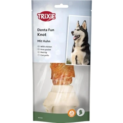 Afbeelding van Trixie Denta Fun Knotted Chicken Chewing Bone 18 cm