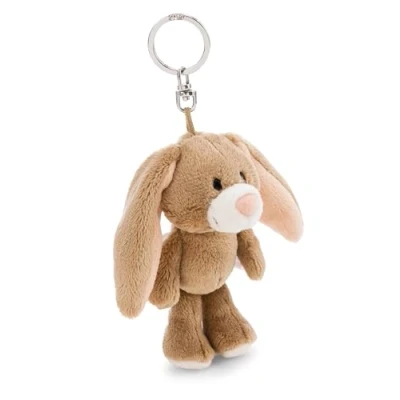 Afbeelding van NICI sleutelhanger Konijn Lopino 10cm bruin Trouwe metgezel voor rugzak of tas, jong en oud 62301