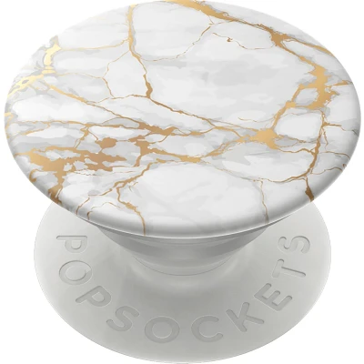 Afbeelding van PopSockets PopGrip Verwisselbare Telefoonbutton en Standaard Gold Lutz Marble