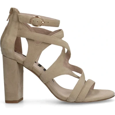 Afbeelding van sacha Sandalen met hoge hak, Dames, Maat: 42, Beige Schoenen