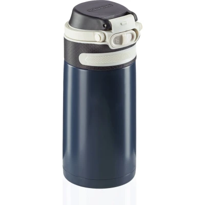 Afbeelding van Leifheit thermosbeker Flip 350 ml RVS donkerblauw