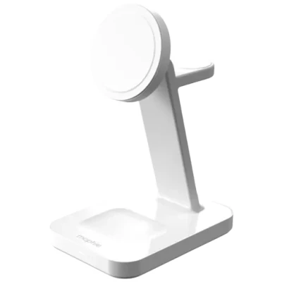Afbeelding van Mophie Snap 3 In 1 Draadloze Oplader Wit