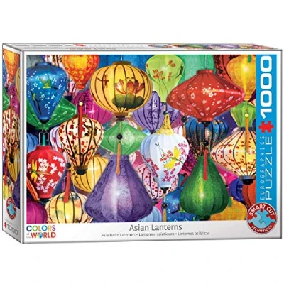 Afbeelding van Eurographics Asiatische Laternen Puzzel voor kinderen, Maat: One Size, Multi coloured