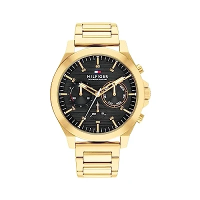 Afbeelding van Tommy Hilfiger heren Horloge TH1710520 in de kleur Goud