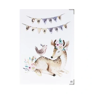 Afbeelding van Color Pop Beschermer voor kinderen, gemaakt in Frankrijk, van pvc, bedrukt, gezondheidsboek, recept, 22 x 16 cm, (Bambi opdruk)