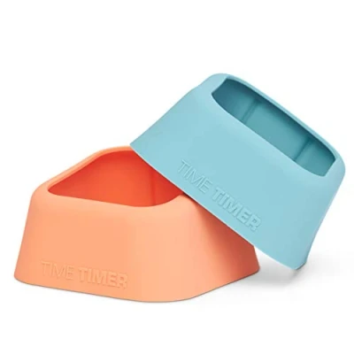 Afbeelding van Time Timer Mod Edition Casa siliconen hoezen, 2 stuks, aquamarijn, zalmoranje