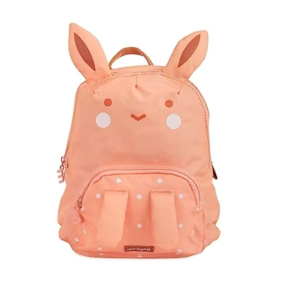 Afbeelding van Miniland Ecothermibag Kid Bunny Geïsoleerde kinderrugzak voor kinderdagverblijf, uitstapjes en snacks, gemaakt van gerecycled textiel. Oranje