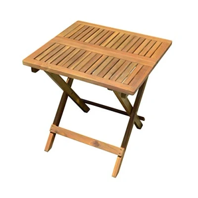 Afbeelding van Tuintafel, inklapbaar, eucalyptushout, 50 x cm, voor bistro of tuin