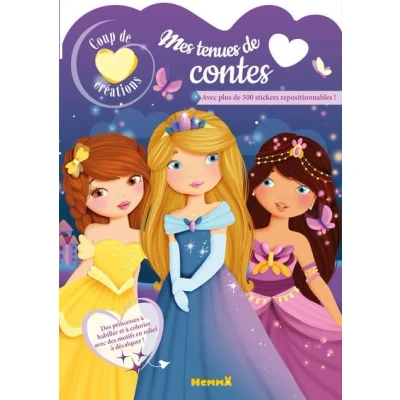 Image de Coup de coeur créations Mes tenues contes Avec plus 500 stickers repositionnables !