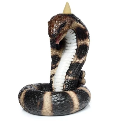 Afbeelding van Opgerolde Cobra Slang Backflow Wierookhouder