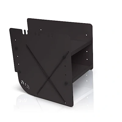 Afbeelding van 040 Parts Zwart schoenenrek voor VW T5, T6, T6.1 California, schoenenorganizer, passagierszijde