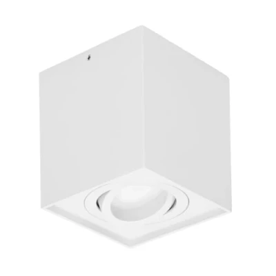 Afbeelding van Plafondlamp CAROLIN Wandlamp binnen Vierkante opbouwspot met Richtbare lichtbron GU10 Wit