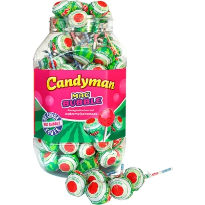 Afbeelding van Candyman Mac Bubble 100stuks