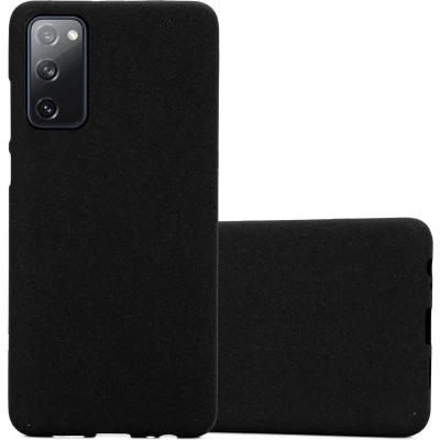 Afbeelding van Cadorabo Hoesje geschikt voor Samsung Galaxy S20 FE in FROST ZWART Beschermhoes gemaakt van flexibel TPU silicone Case Cover