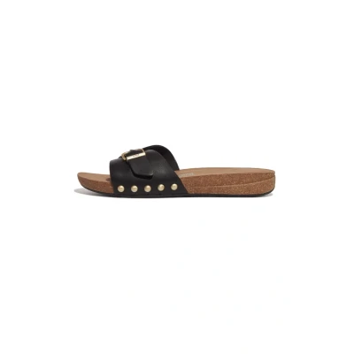 Afbeelding van Fitflop Iqushion Muiltjes, Dames, Maat: 36, Black Leer