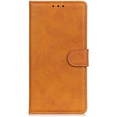 Afbeelding van Casecentive Leren Wallet case met sluiting iPhone 13 Pro tan