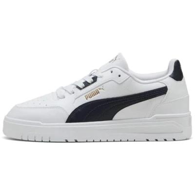 Afbeelding van Puma Baskets Shuffle Downtown unisexes, Blanc, bleu marine, or PUMA, 40.5 EU