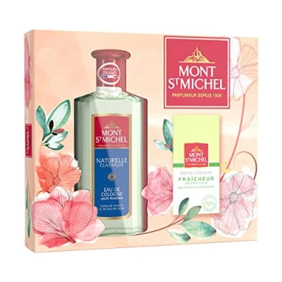 Afbeelding van Mont Saint Michel Coffret 2 Produits Cadeau Eau de Cologne Naturelle Classique 250 ml Savon Fraîcheur 125 g