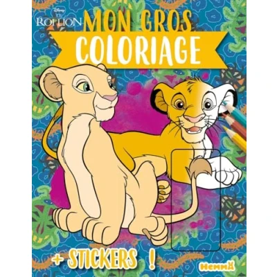 Afbeelding van DISNEY LE ROI LION MON GROS COLORIAGE + STICKERS SIMBA