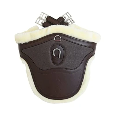 Afbeelding van Kentucky Springsingel Sheepskin Special Bruin 120cm