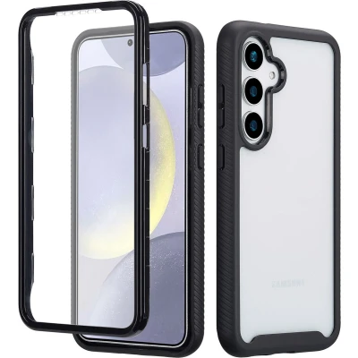 Afbeelding van imoshion Hoesje Geschikt voor Samsung Galaxy S25 Plus 360 Full Protective Case Zwart / Transparant
